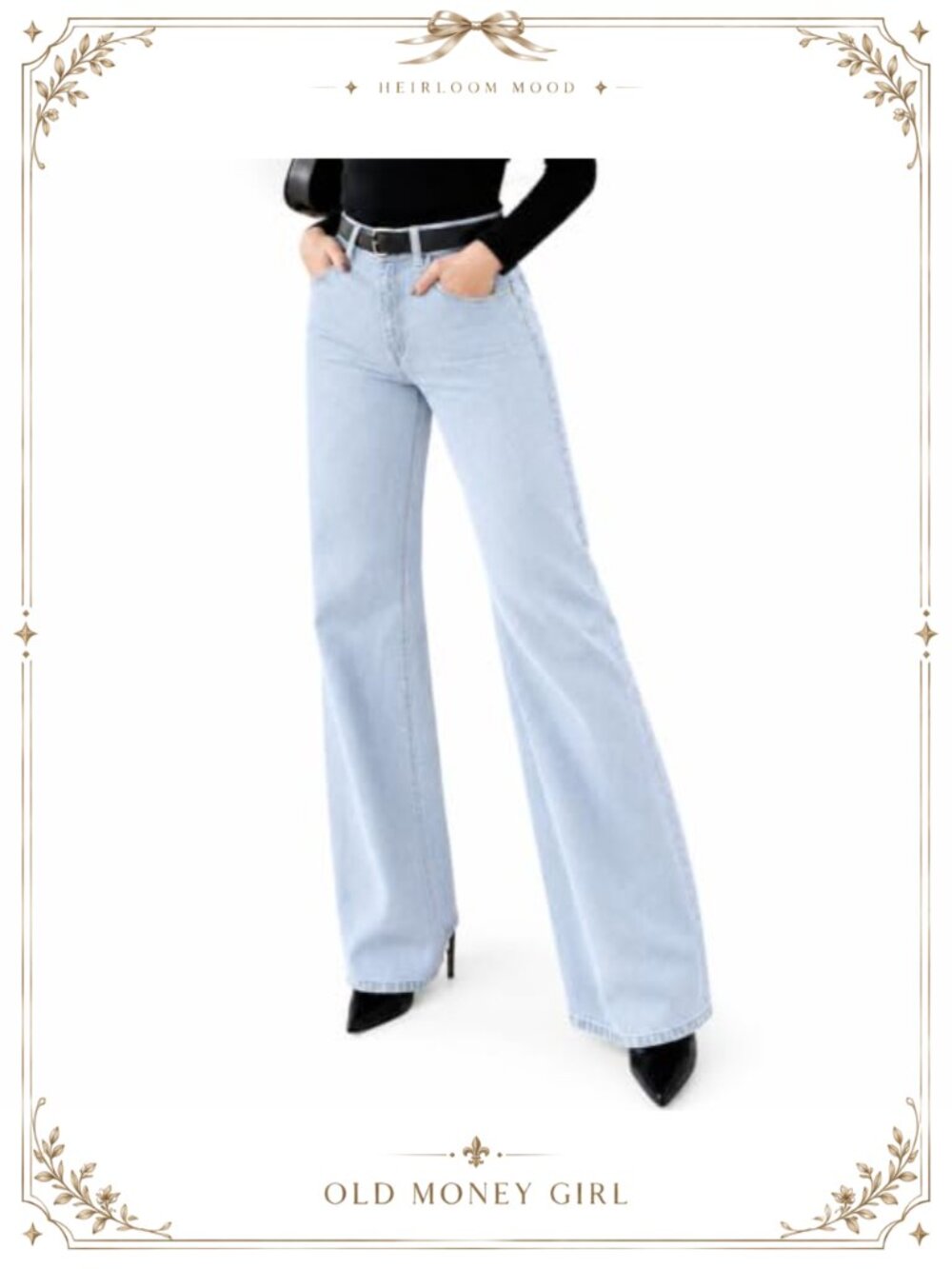 Women's High Waisted Stretchy Straight Leg Jeans Slim Fit Pants